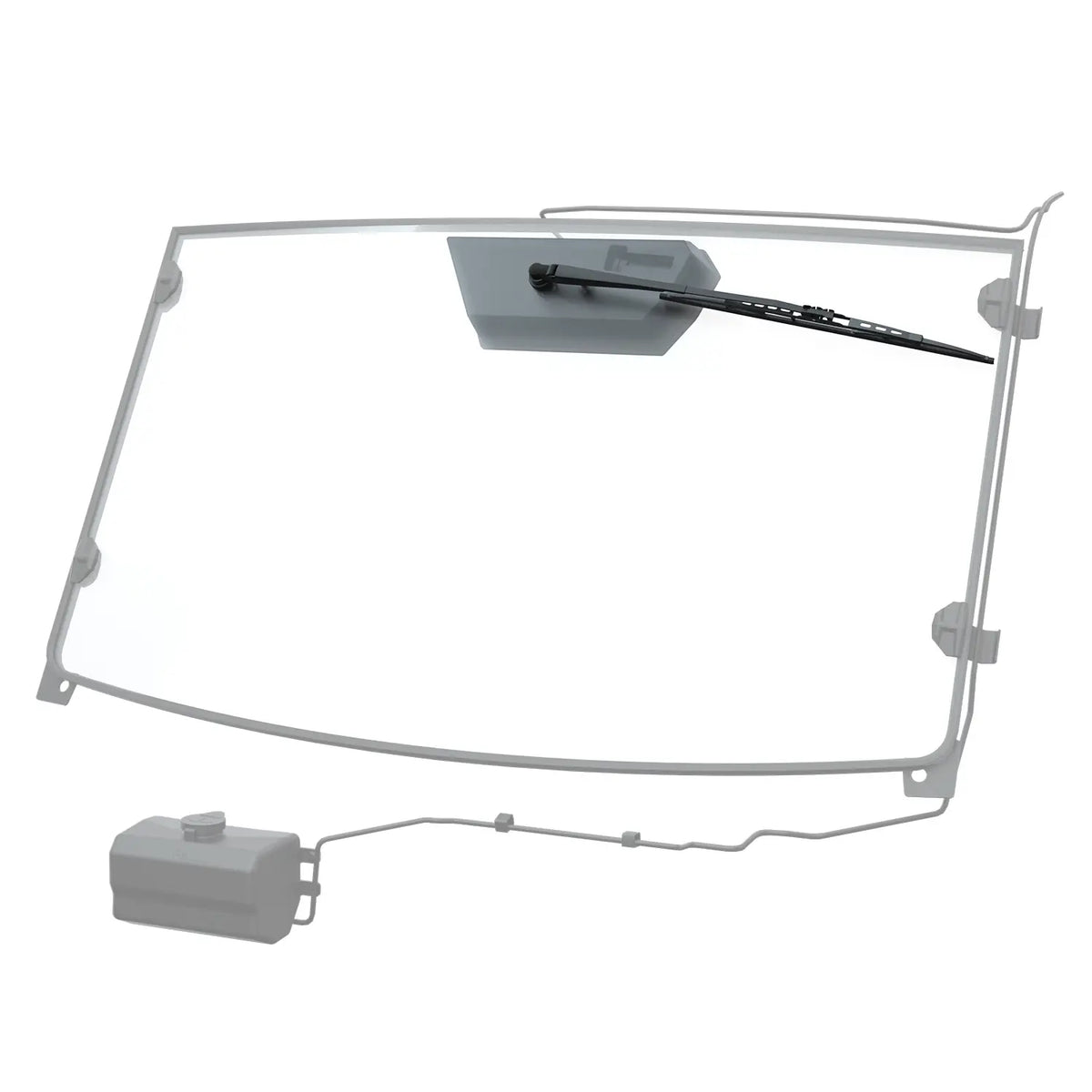 Hard Coat Poly Windshield Wiper & Washer Mounting Bracket | Polaris ...