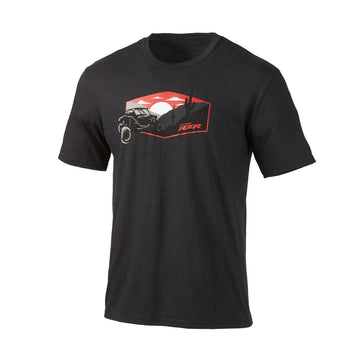 Men's Desert Tee, Black & Red