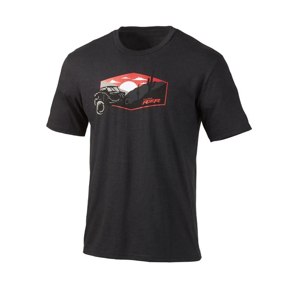 Men's Desert Tee, Black & Red