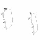 Zip Window Upper Doors for GENERAL, Front, Canvas, Set of 2-3