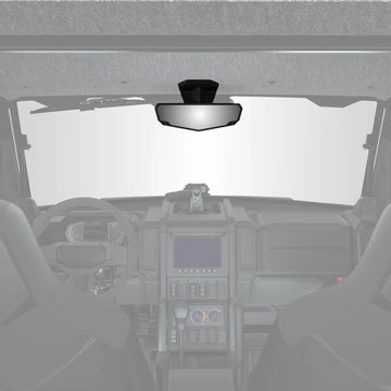 Rear View Convex Weatherproof Mirror for Polaris XPEDITION, Vehicle Frame Mounted, Qty 1