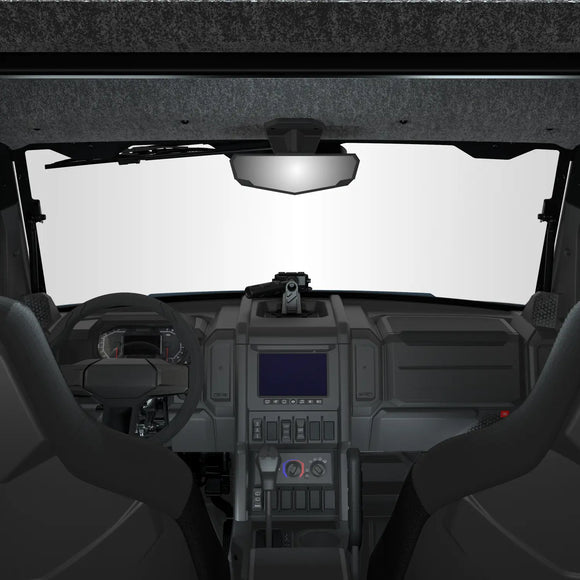 Rear View Convex Weatherproof Mirror for Polaris XPEDITION, Vehicle Frame Mounted, Qty 1