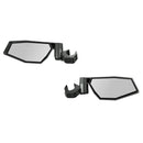 Side View Adjustable Folding Mirrors for RZR, ROPS Mounted, Set of 2-2