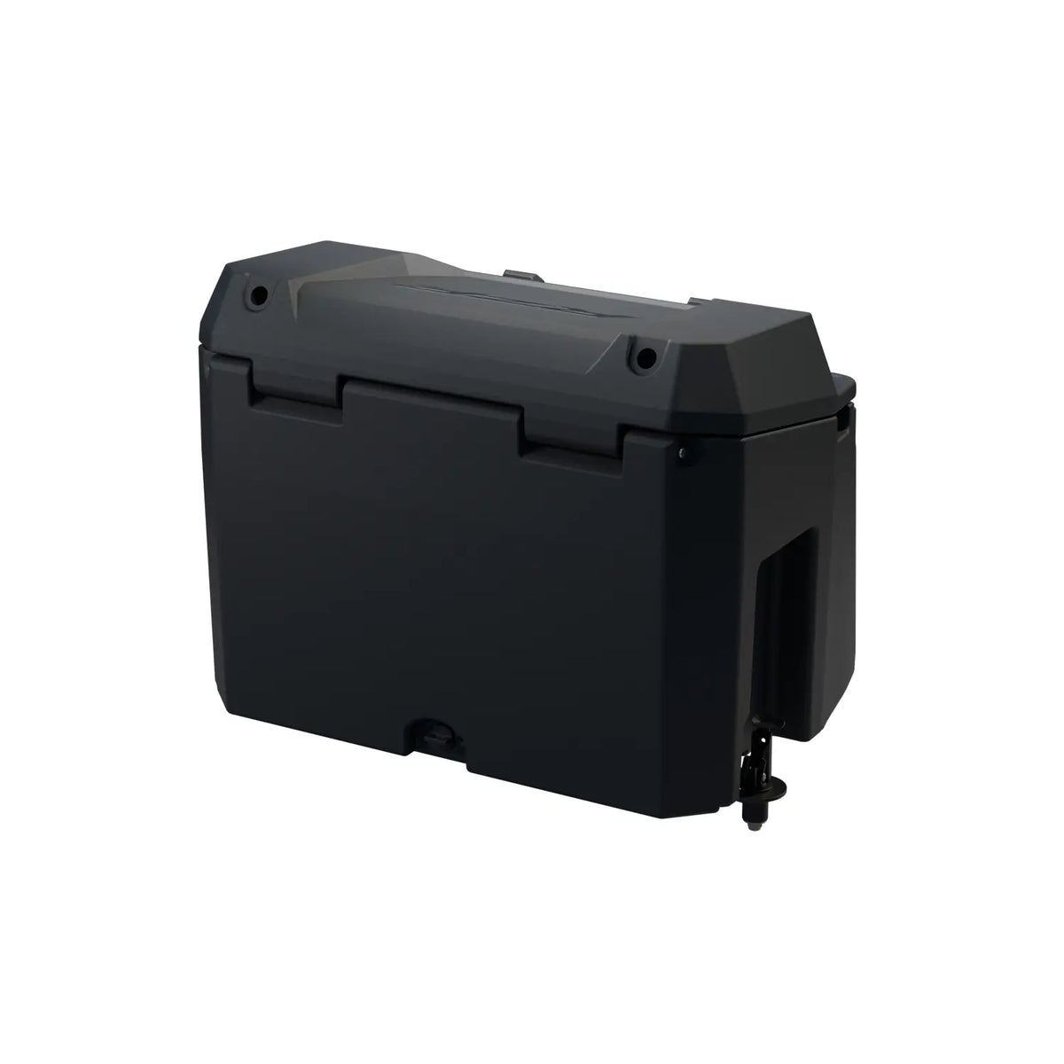 Lock & Ride 76 Quart Lockable Rear Seat Cargo Storage Box for select R ...