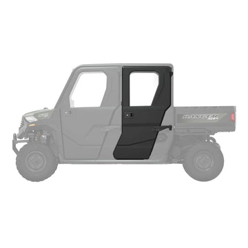 Manual Crank Window Doors for RANGER CREW SP 570, Rear, Poly, Set of 2
