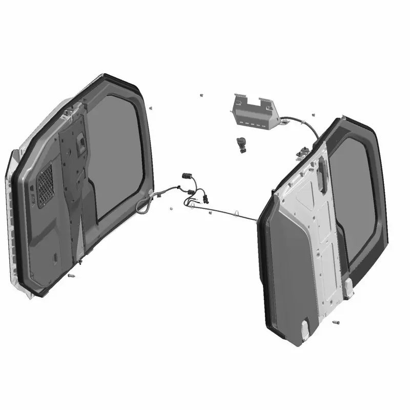 Power Window Doors for RANGER XD 1500 & CREW, Front, Poly, Set of 2