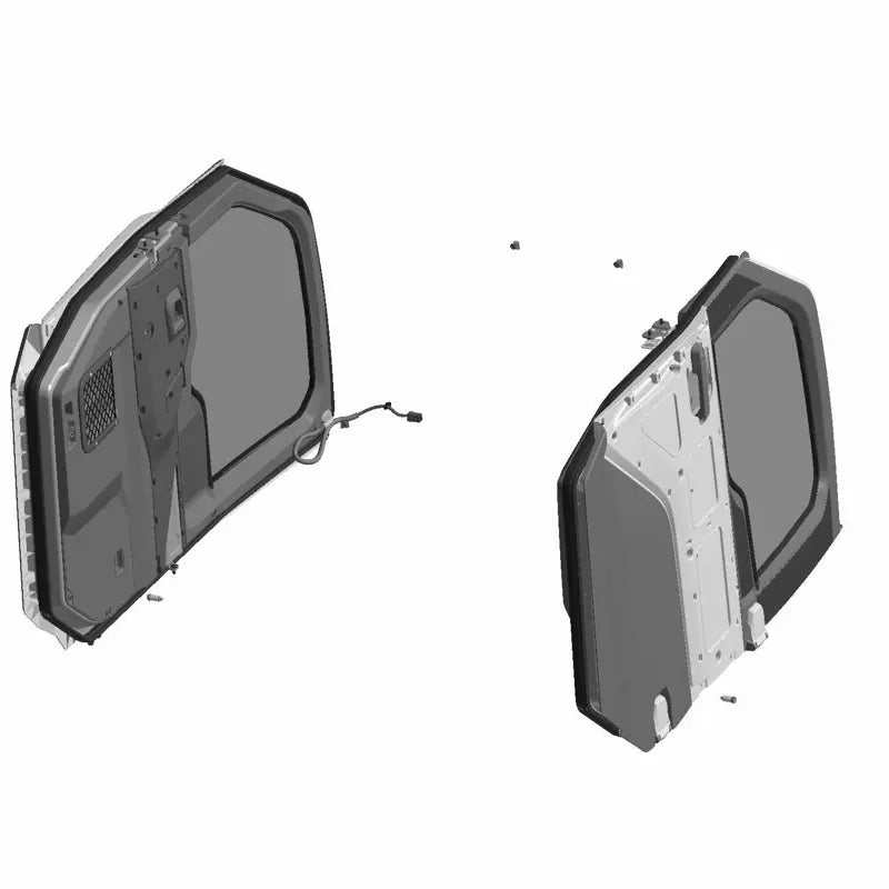 Power Window Doors for RANGER XD 1500 & CREW, Front, Poly, Set of 2