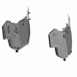 Hinged Window Premium Full Doors for GENERAL, Rear, Poly, Set of 2 - 0