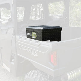 UTV Diamond Plate Bedside Saddle Box - 0