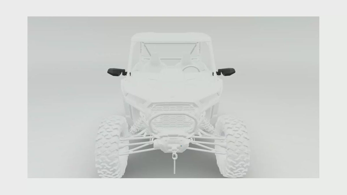 Side View Adjustable Folding Mirrors for RZR, ROPS Mounted, Set of 2 ...
