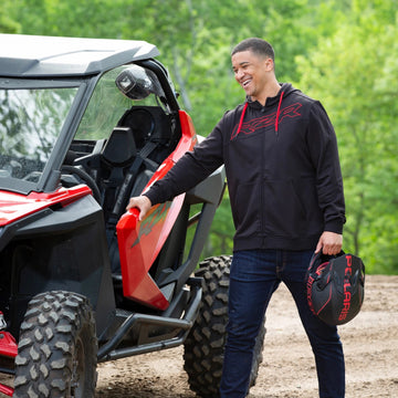 Men's RZR Tech Hoodie - Black/Red - 0
