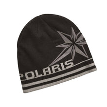 Load image into Gallery viewer, Unisex Knit Northern Star Beanie \ Black
