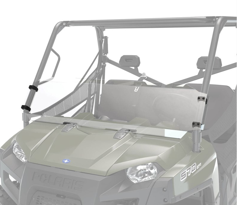 Lock & Ride® Half Windshield - Poly - 0