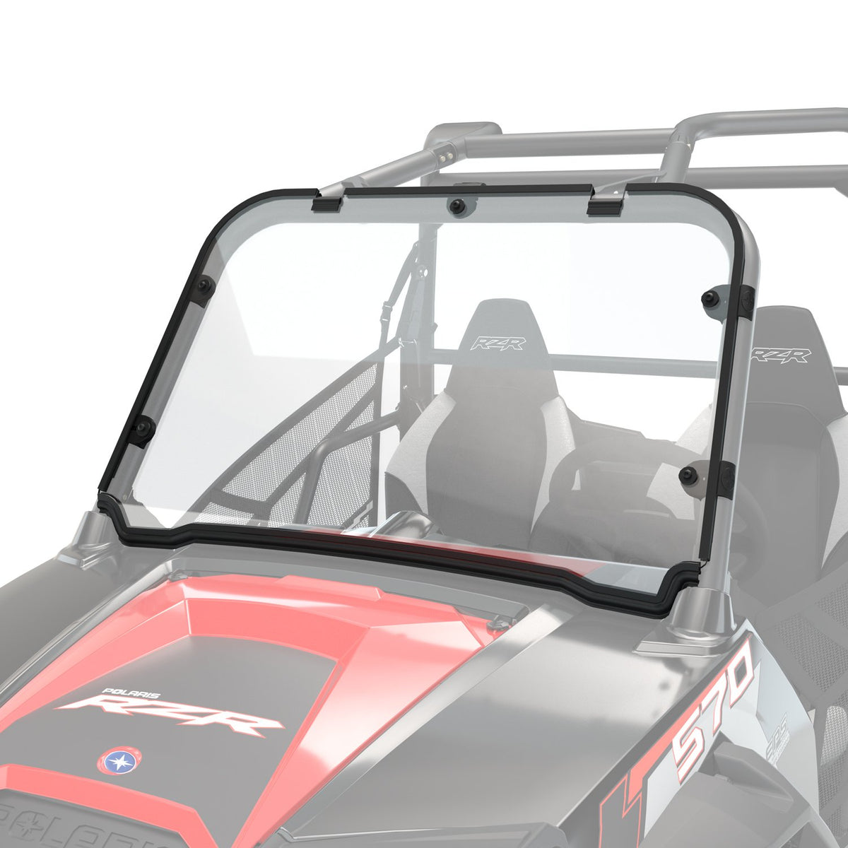 Pro Ride Low Windshield Lock & Ride® Poly Windshield | Polaris Australia