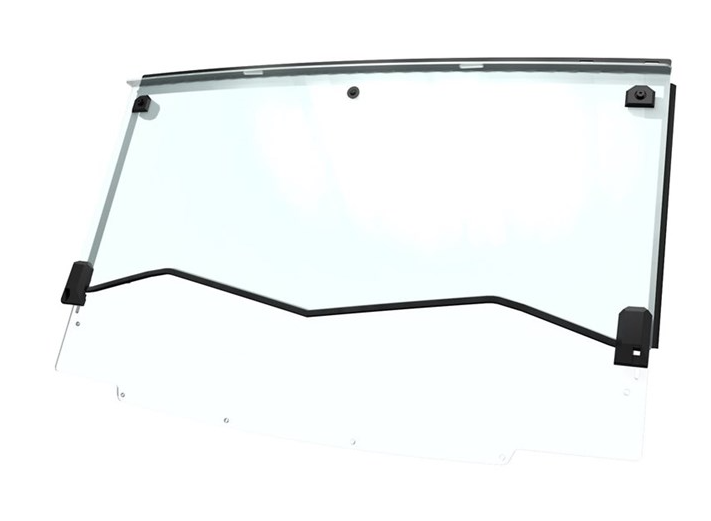 Polycarbonate Flip-Down Full Windshield, Clear