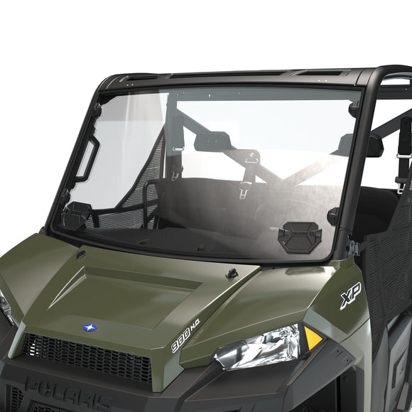 Hard Coat Poly Full Vented Windshield with Lock & Ride® Technology