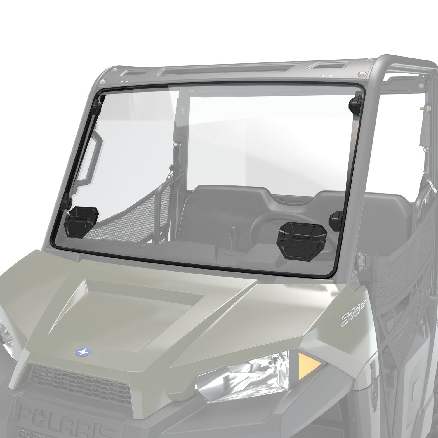 Lock & Ride® Vented Windshield - Hard Coat Poly